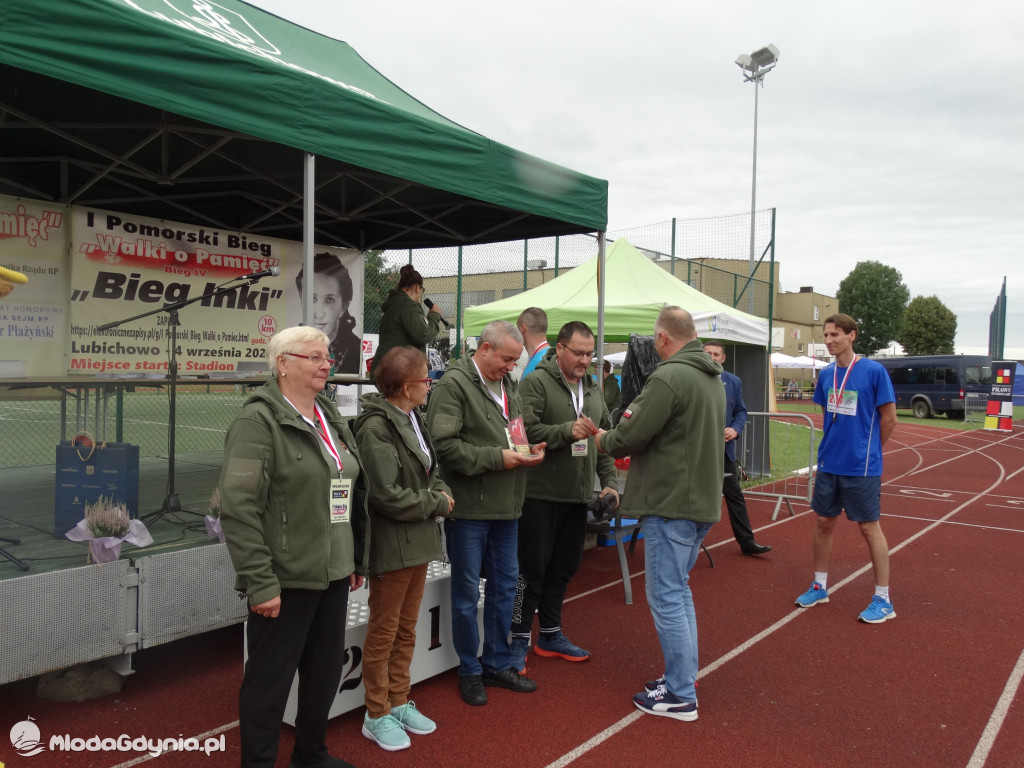 Bieg Inki - Lubichowo 04.09.2021 - wręczenie pucharów