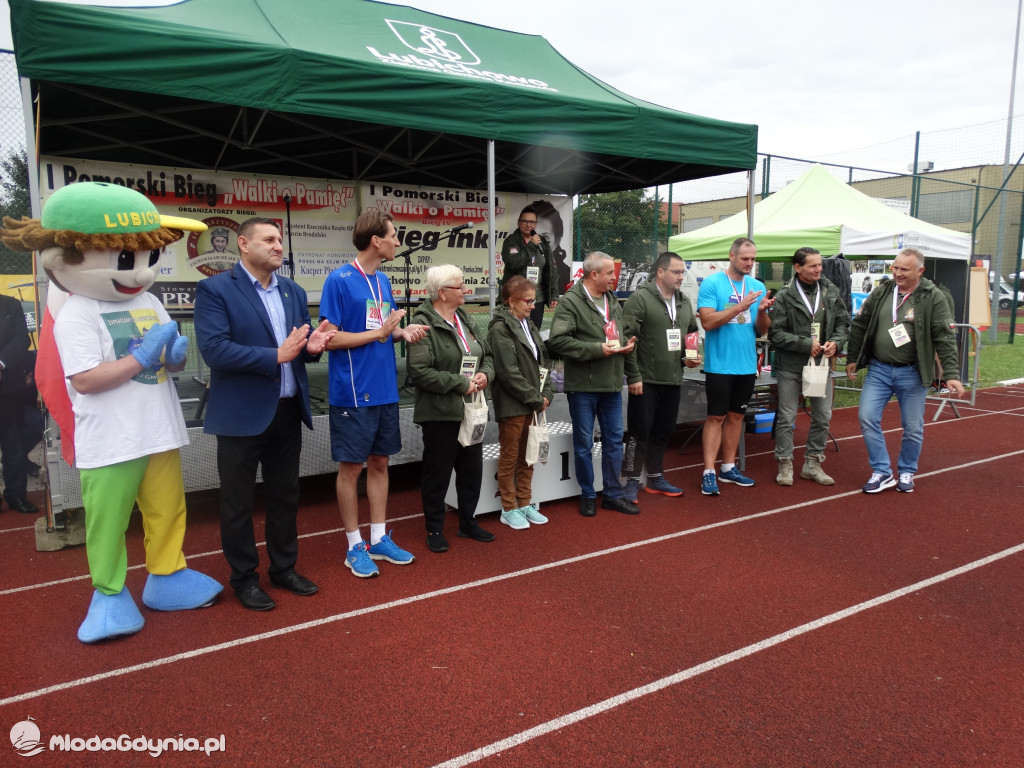 Bieg Inki - Lubichowo 04.09.2021 - wręczenie pucharów
