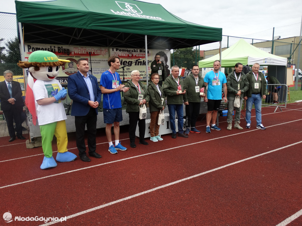 Bieg Inki - Lubichowo 04.09.2021 - wręczenie pucharów