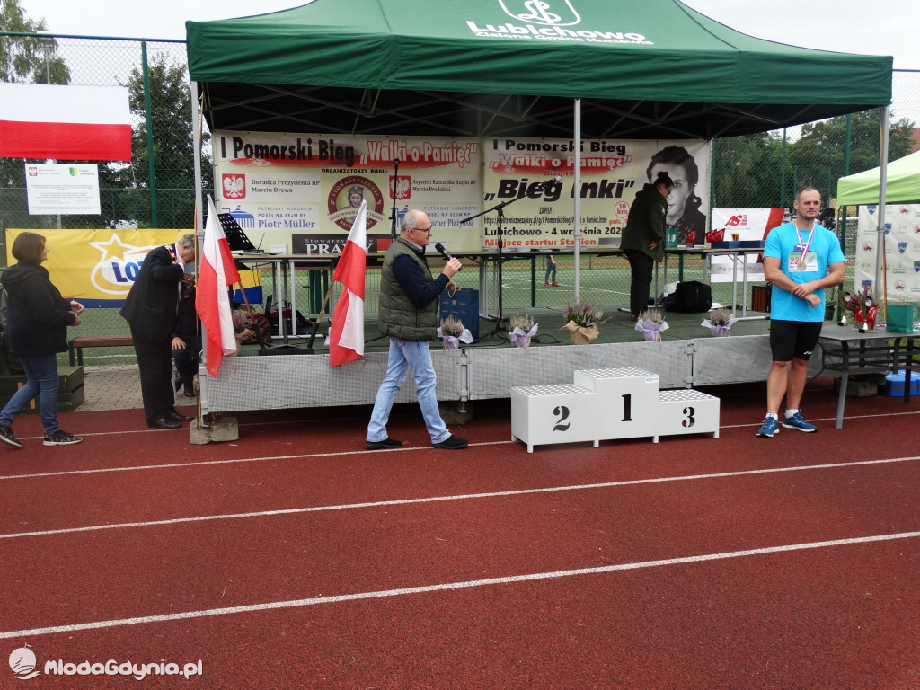 Bieg Inki - Lubichowo 04.09.2021 - wręczenie pucharów