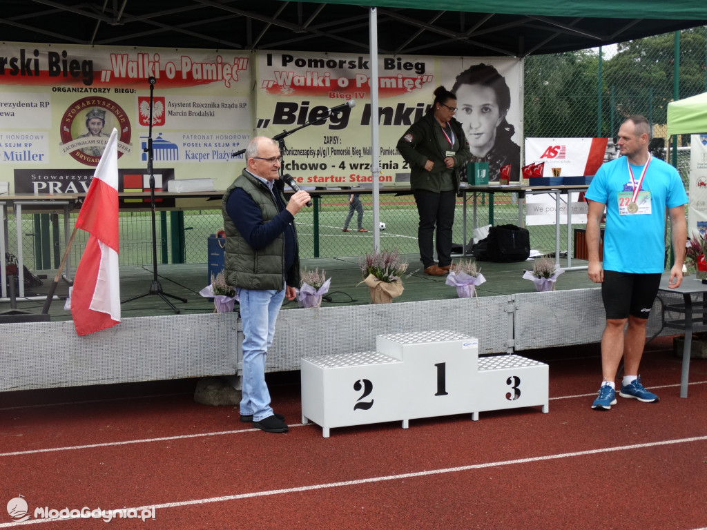 Bieg Inki - Lubichowo 04.09.2021 - wręczenie pucharów
