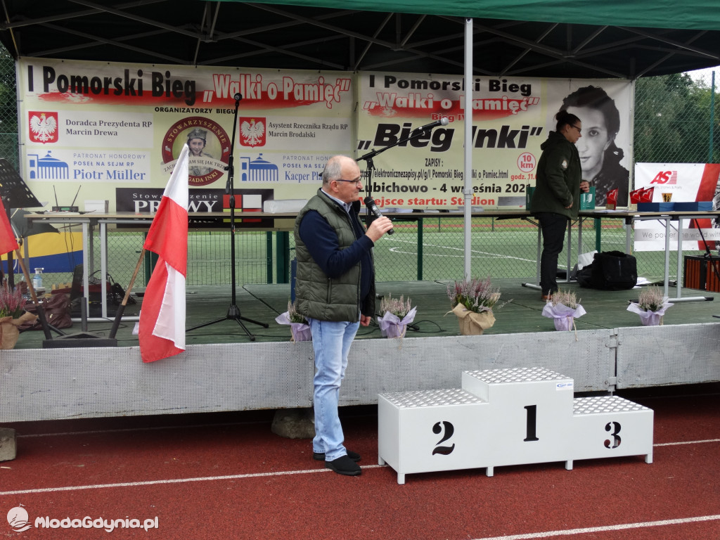 Bieg Inki - Lubichowo 04.09.2021 - wręczenie pucharów