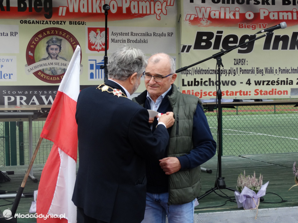 Bieg Inki - Lubichowo 04.09.2021 - wręczenie pucharów