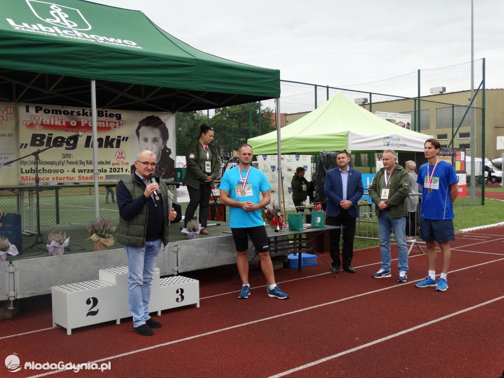 Bieg Inki - Lubichowo 04.09.2021 - wręczenie pucharów