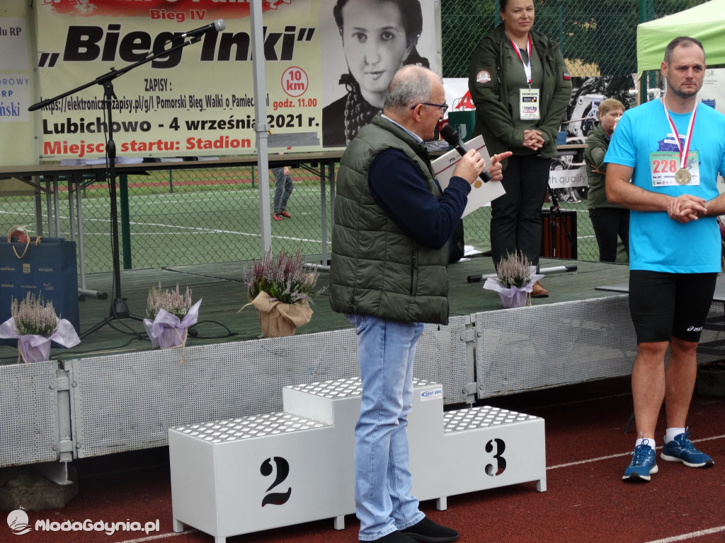 Bieg Inki - Lubichowo 04.09.2021 - wręczenie pucharów