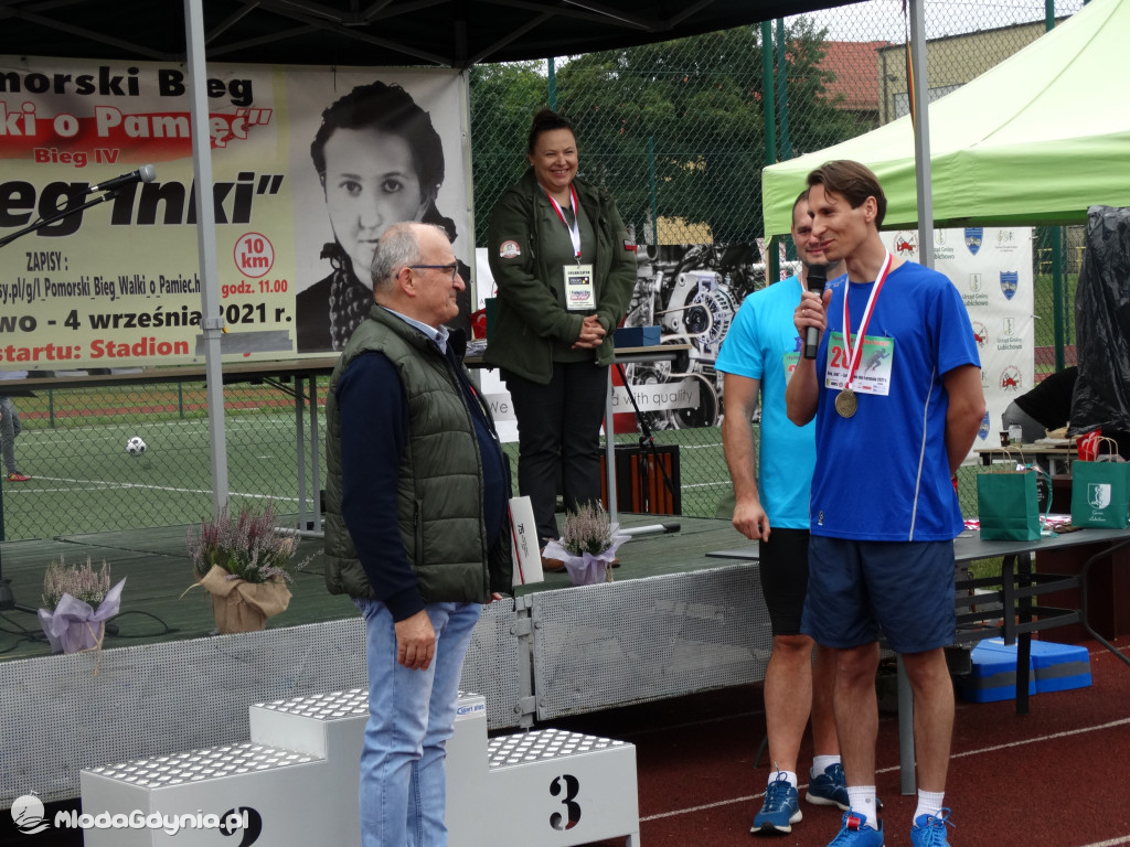 Bieg Inki - Lubichowo 04.09.2021 - wręczenie pucharów