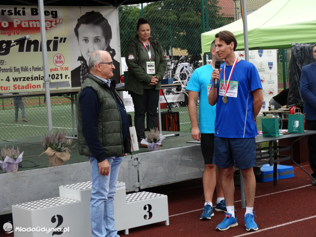 Bieg Inki - Lubichowo 04.09.2021 - wręczenie pucharów