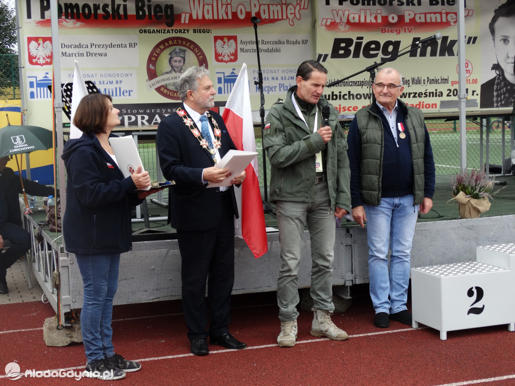 Bieg Inki - Lubichowo 04.09.2021 - wręczenie pucharów