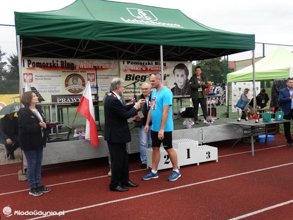 Bieg Inki - Lubichowo 04.09.2021 - wręczenie pucharów