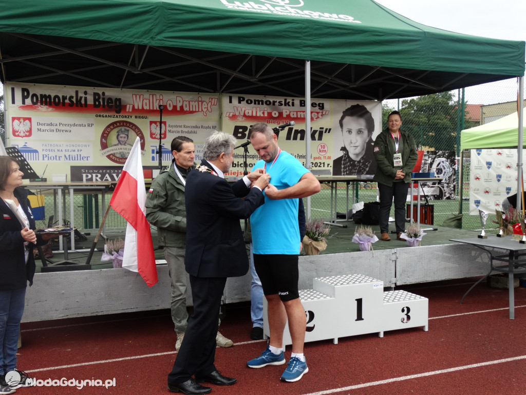 Bieg Inki - Lubichowo 04.09.2021 - wręczenie pucharów