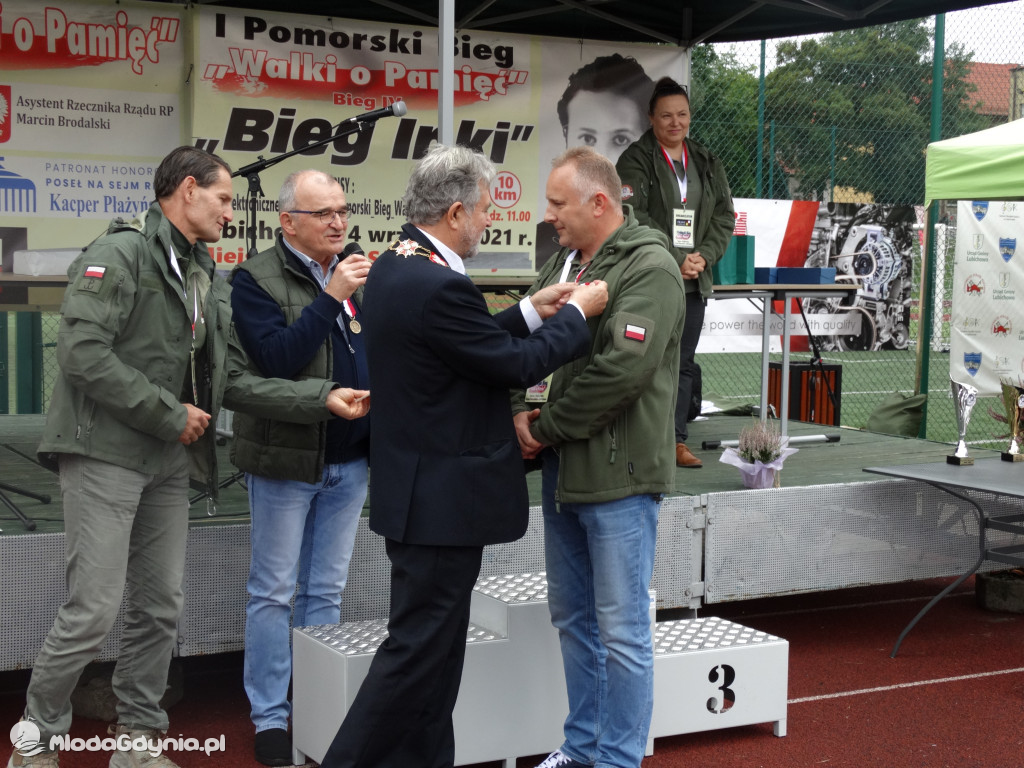 Bieg Inki - Lubichowo 04.09.2021 - wręczenie pucharów