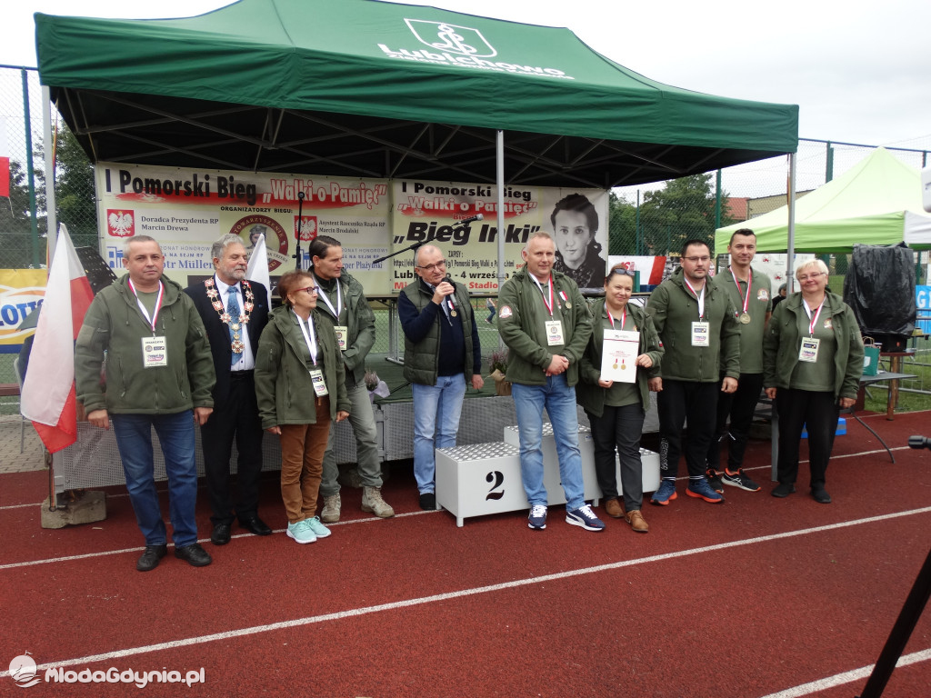 Bieg Inki - Lubichowo 04.09.2021 - wręczenie pucharów