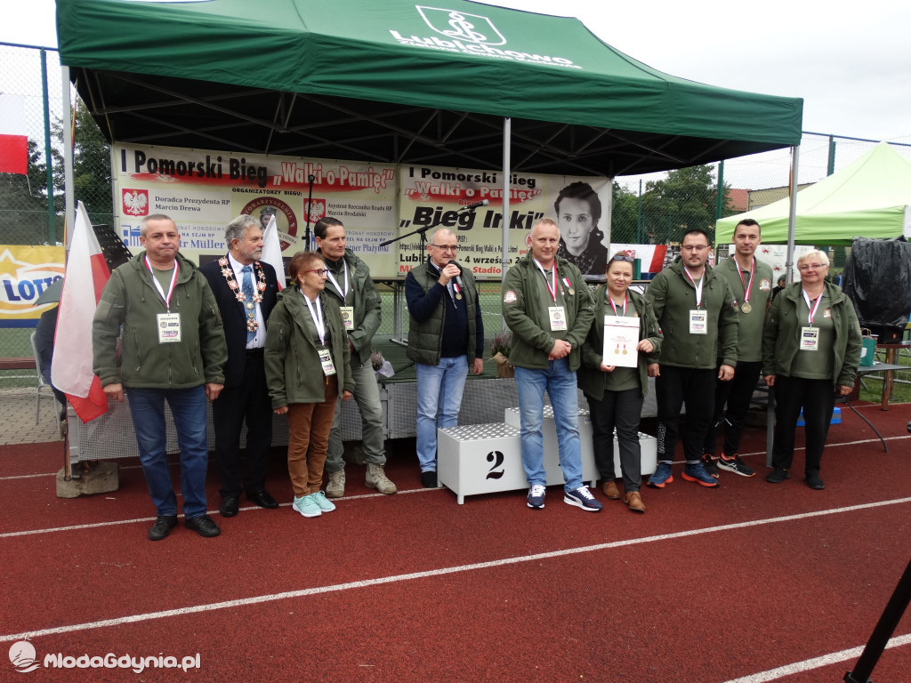 Bieg Inki - Lubichowo 04.09.2021 - wręczenie pucharów