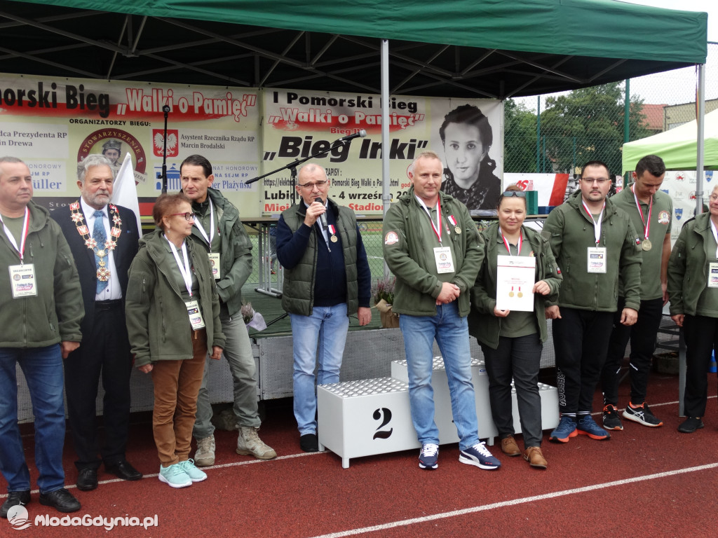 Bieg Inki - Lubichowo 04.09.2021 - wręczenie pucharów