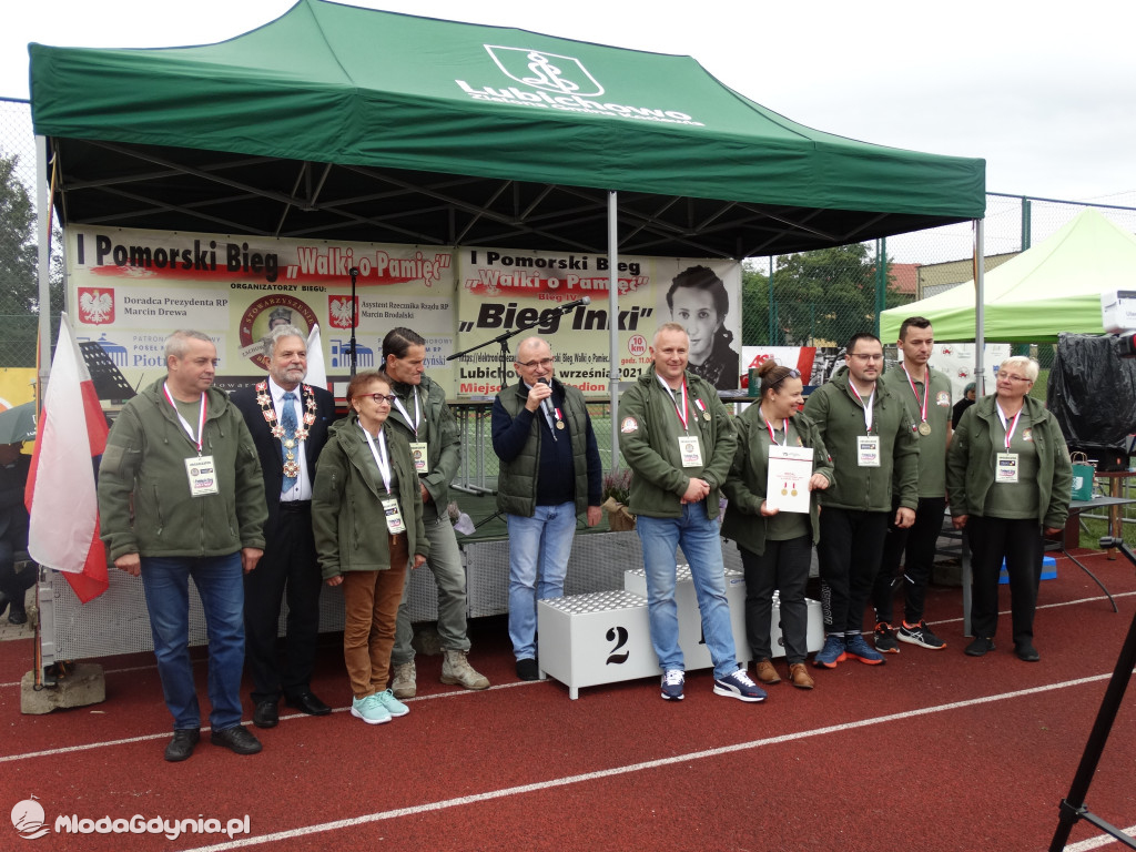 Bieg Inki - Lubichowo 04.09.2021 - wręczenie pucharów