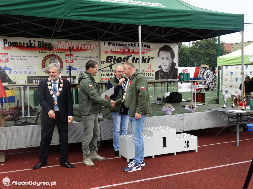 Bieg Inki - Lubichowo 04.09.2021 - wręczenie pucharów