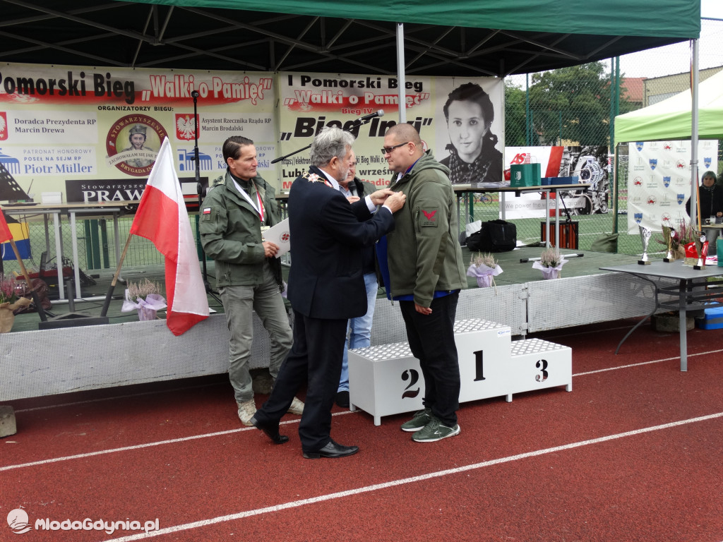 Bieg Inki - Lubichowo 04.09.2021 - wręczenie pucharów