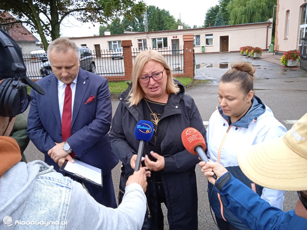 Konferencja prasowa  ws podpalenia w Barkowie - Czarne 18.09.2021