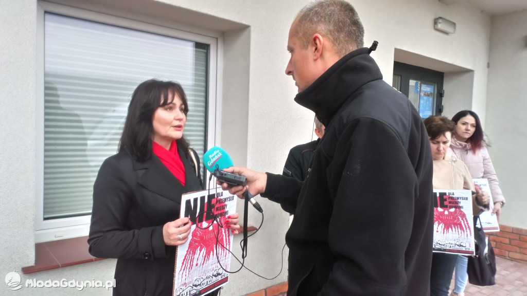 Żukowo - protest mieszkańców 26.10.2021