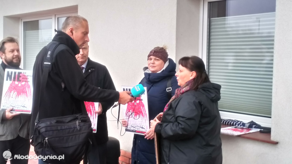 Żukowo - protest mieszkańców 26.10.2021
