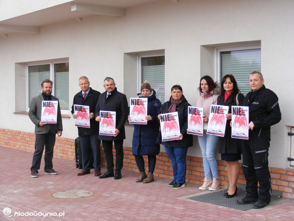 Żukowo - protest mieszkańców 26.10.2021