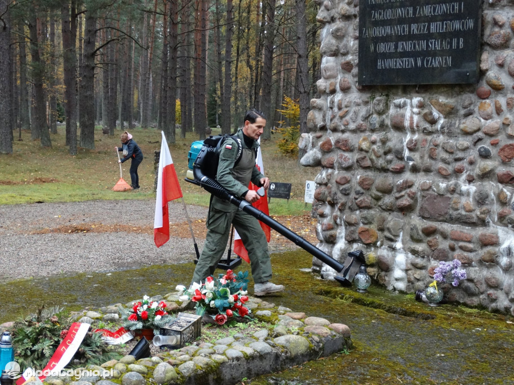 Stalag II B Hammerstein - porządki przed 1 listopada 2021