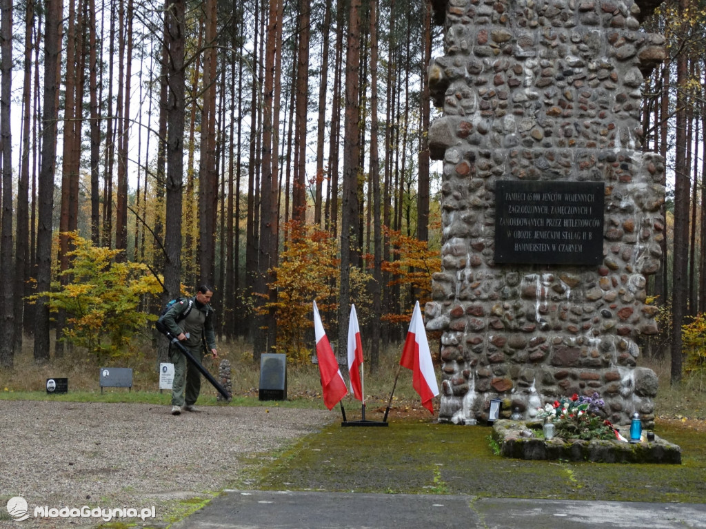 Stalag II B Hammerstein - porządki przed 1 listopada 2021