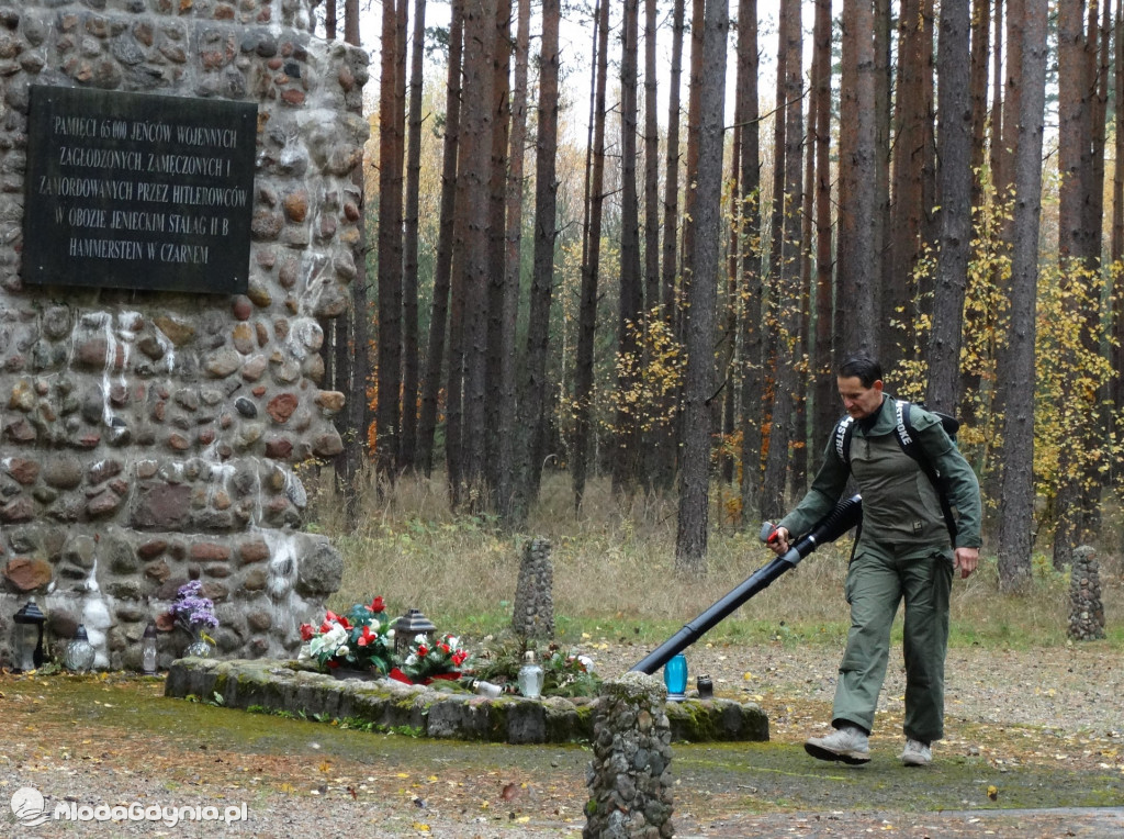 Stalag II B Hammerstein - porządki przed 1 listopada 2021