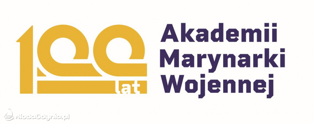 Logo 100-lecia Akademii Marynarki Wojennej