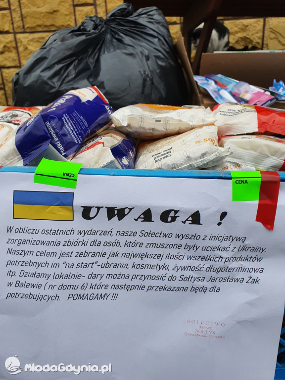 Stowarzyszenie Przystań Balewo - zbiórka dla Ukrainy