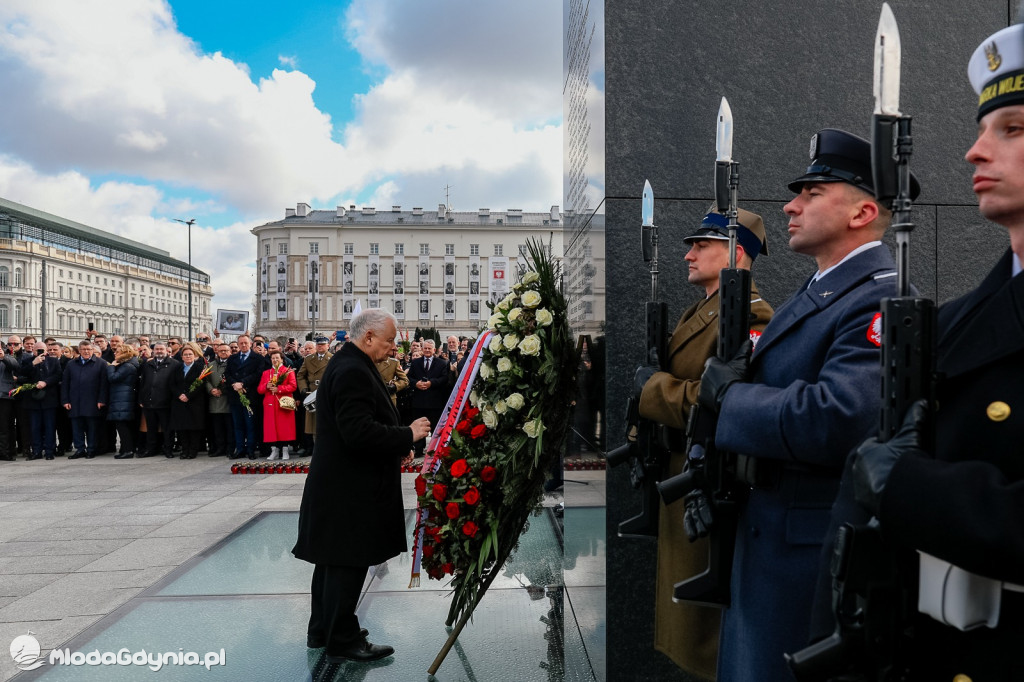 Uroczystości smoleńskie w Warszawie z udziałem Małgorzaty Zwiercan - Koemdanta Głównego OHP10.04.2022