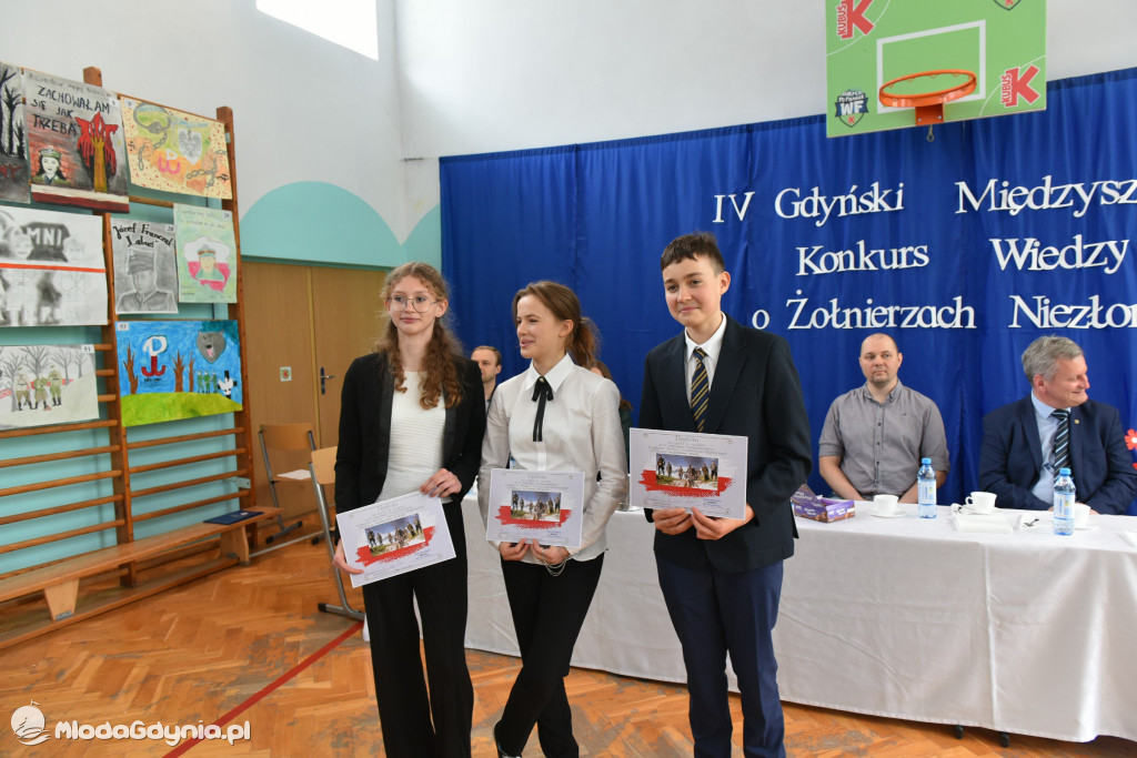 IV Gdyński Międzyszkolny Konkurs o Żołnierzach Niezłomnych