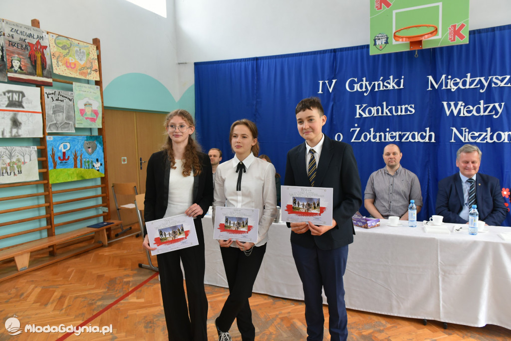 IV Gdyński Międzyszkolny Konkurs o Żołnierzach Niezłomnych