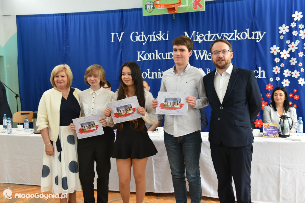 IV Gdyński Międzyszkolny Konkurs o Żołnierzach Niezłomnych