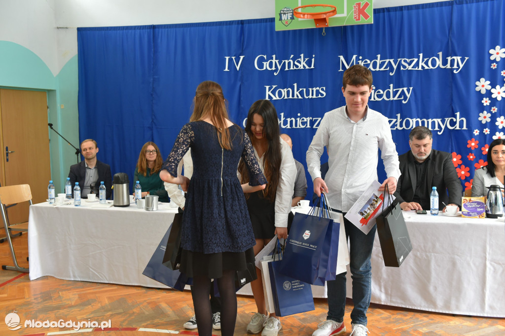 IV Gdyński Międzyszkolny Konkurs o Żołnierzach Niezłomnych