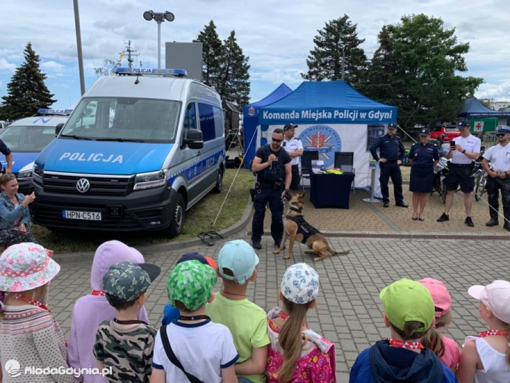 Gdynia. Funkcjonariusze Policji podczas wojskowego festynu promowali zawód policjanta