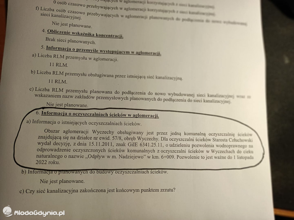 Ścieki z Wyczech nadal trują