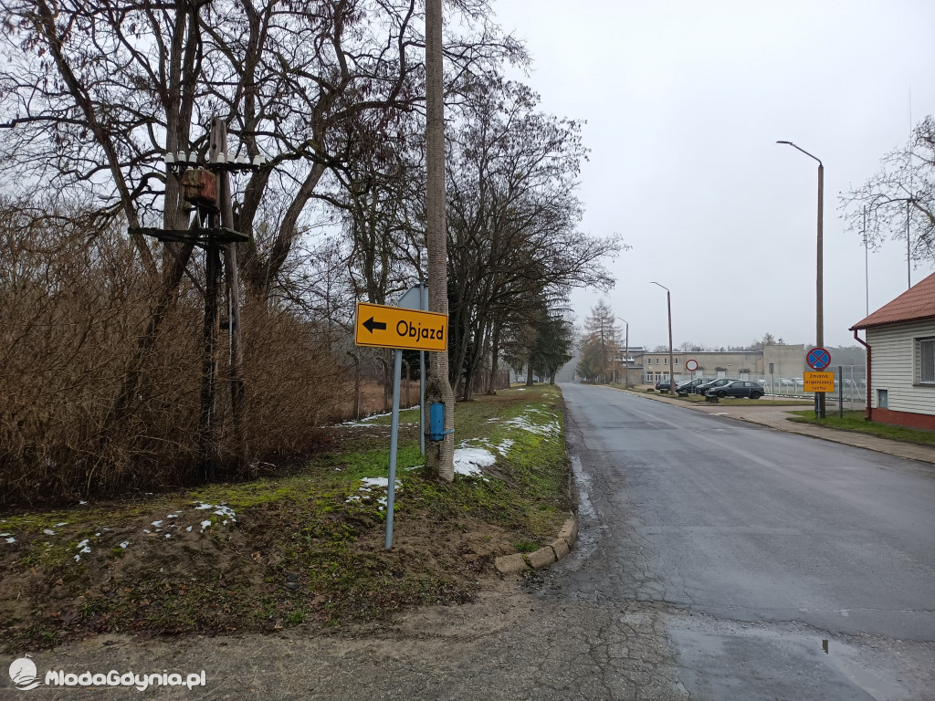 Czarne -  Strzelecka zamknięta, Pomorska w przebudowie