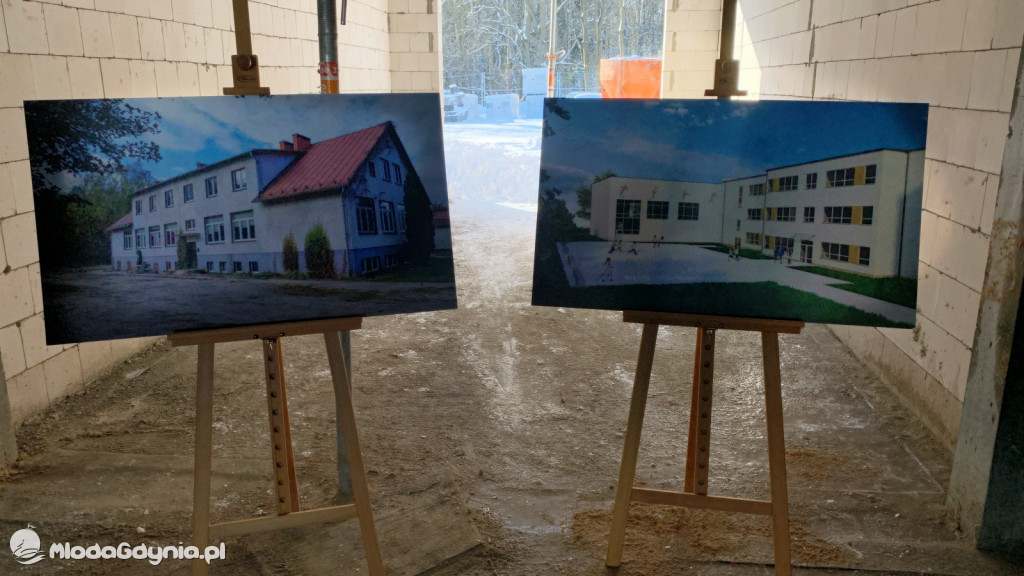 Banino - szkoła podstawowa w budowie 06.02.2023