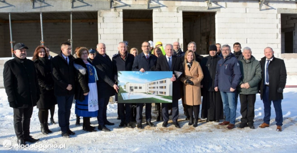 Banino - szkoła podstawowa w budowie 06.02.2023