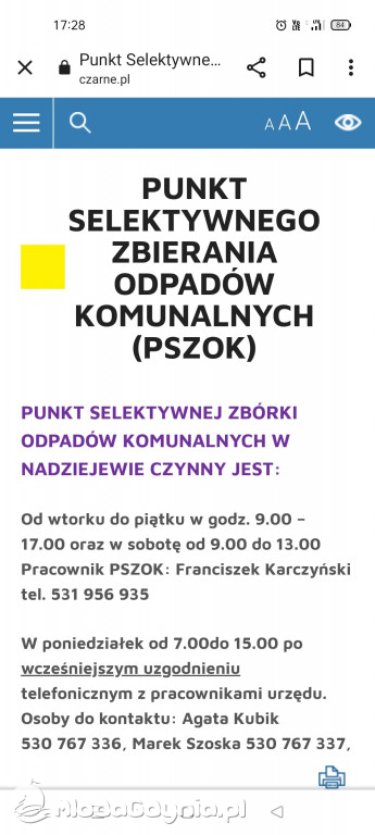 PSZOK w Nadziejewie