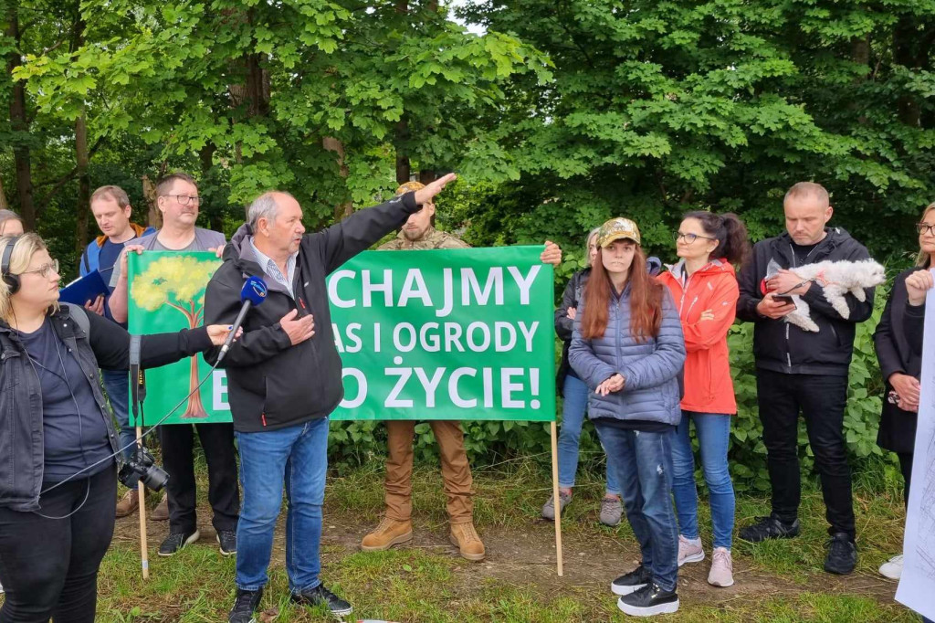 Stop odlesianiom! - protest w Chojnicach. 19 czerwca 2024