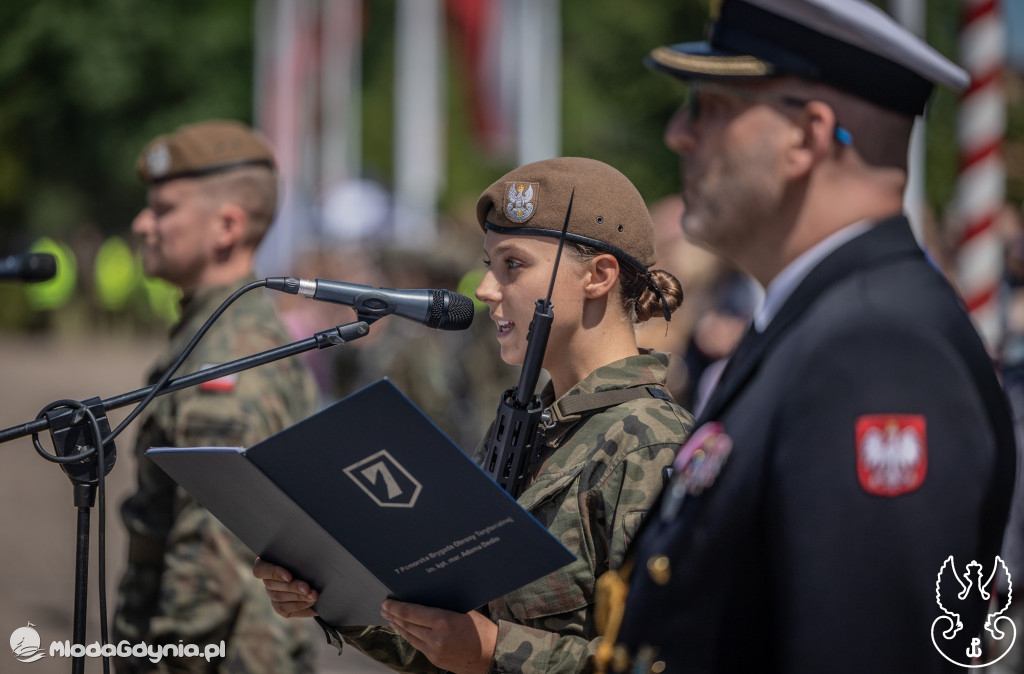 Przysięga Wojskowa terytorialsów w Czarnem