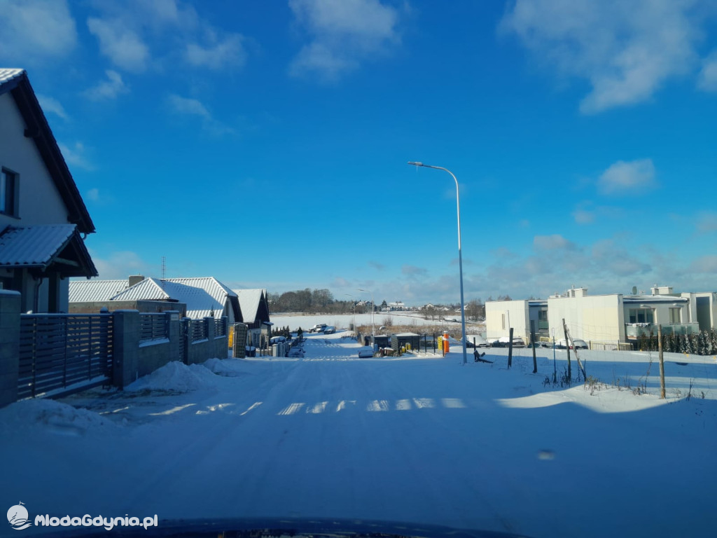 Białe, zasypane Chojnice na początku stycznia 2026