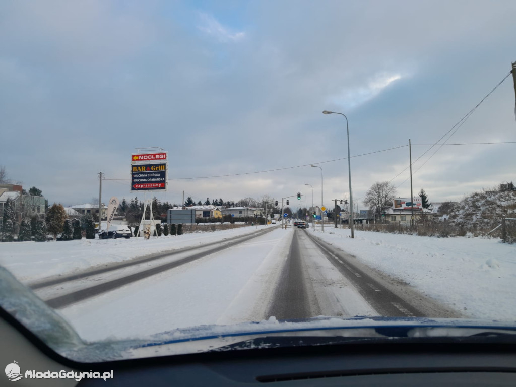 Białe, zasypane Chojnice na początku stycznia 2026