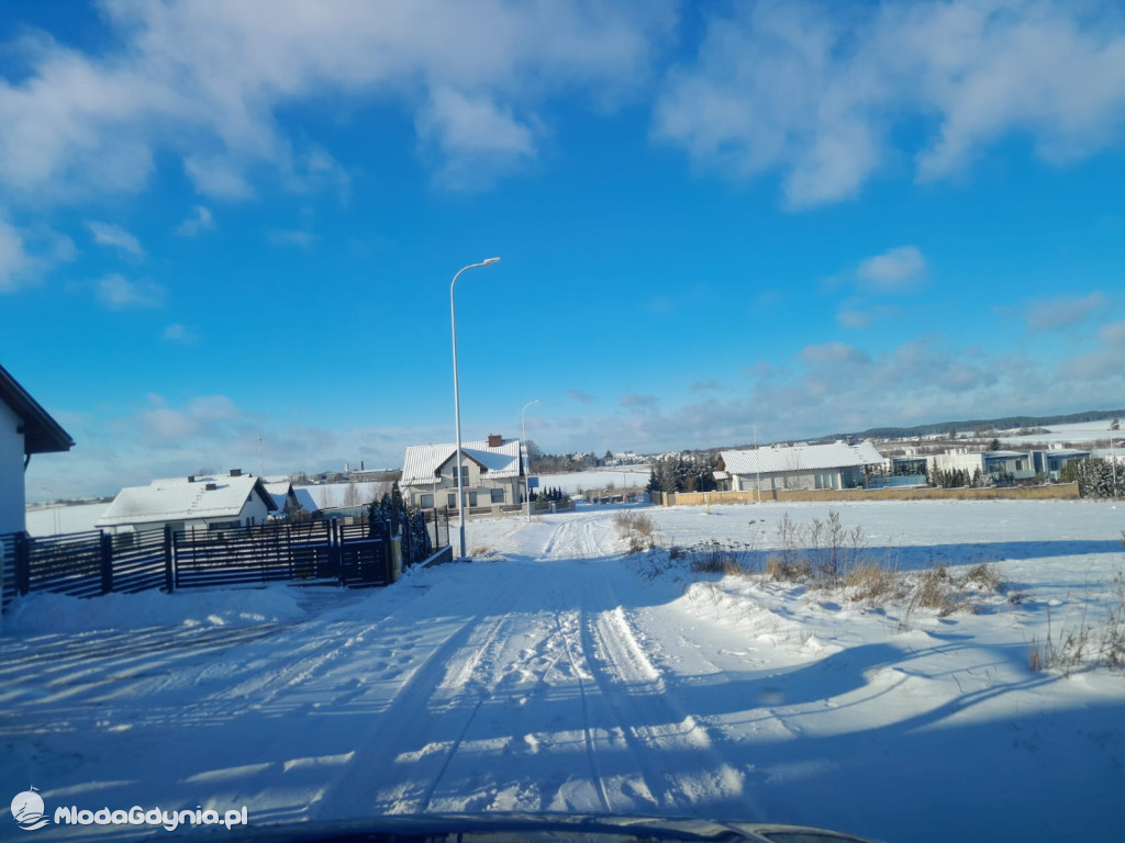 Białe, zasypane Chojnice na początku stycznia 2026