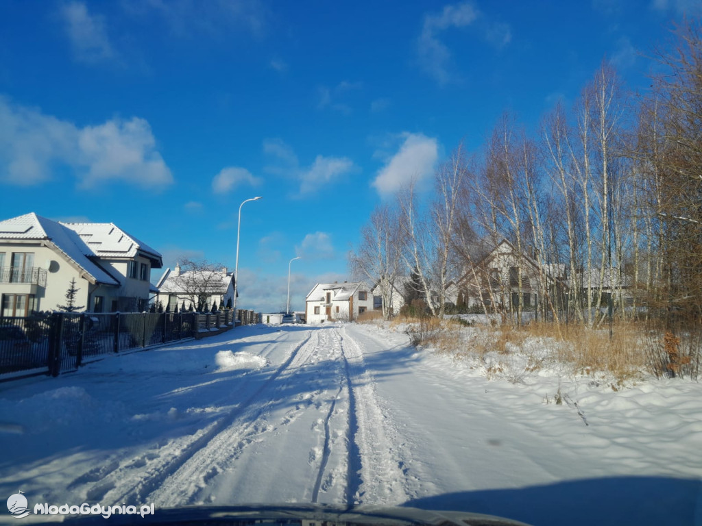 Białe, zasypane Chojnice na początku stycznia 2026