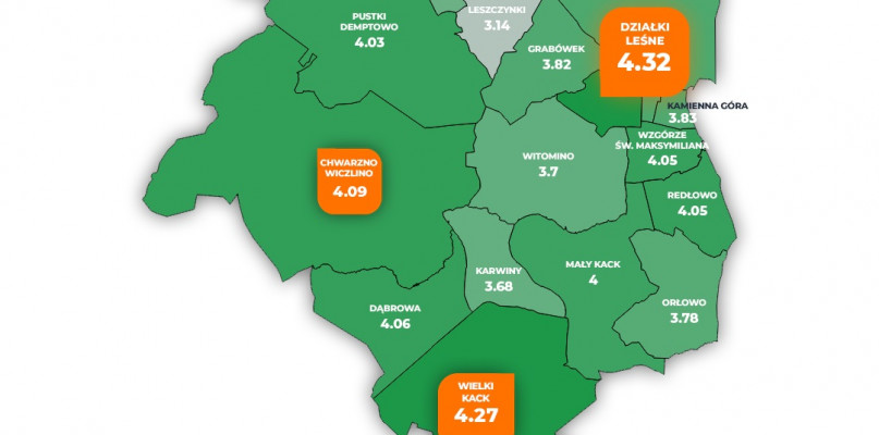 Najbezpieczniej na Działkach Leśnych, a najszybciej może spotkać nas coś złego na.