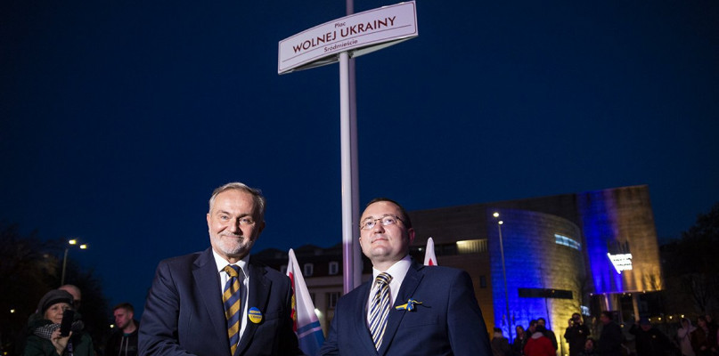 „Każdy Ukrainiec ma tu swoje miejsce” – plac Wolnej Ukrainy [ZDJĘCIA]