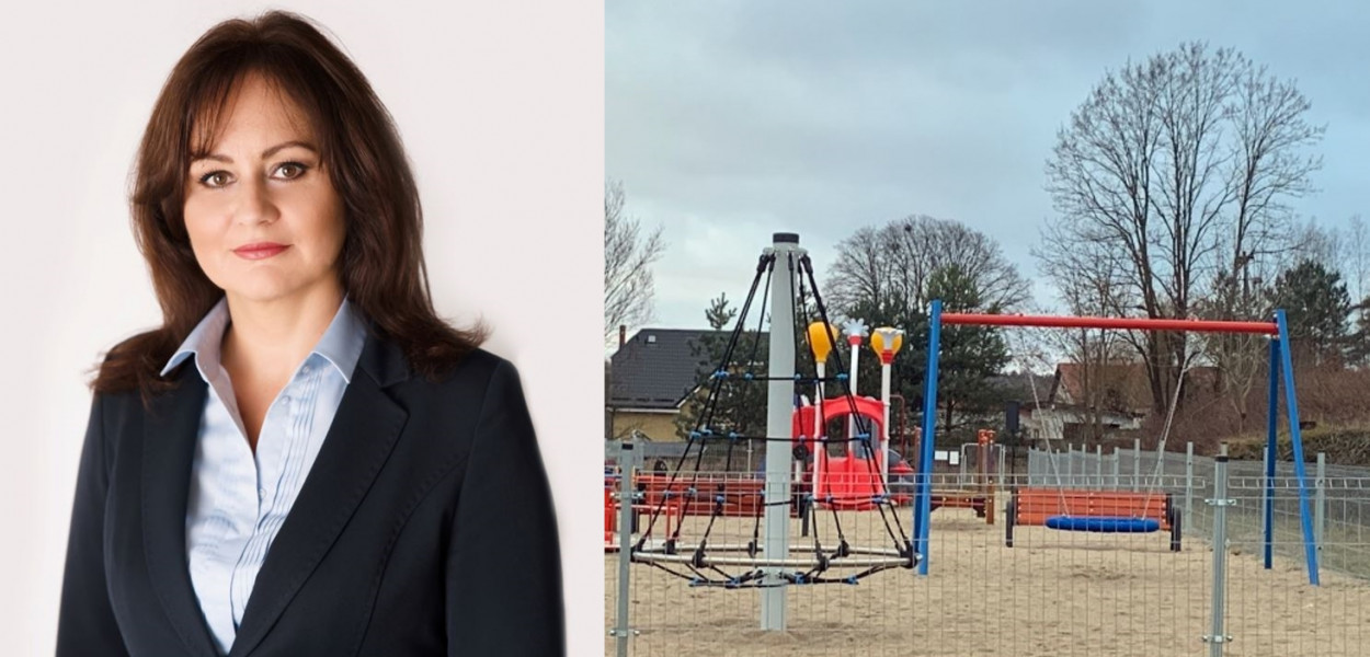 Zmudzińska: dzieci mogą korzystać z placu zabaw [ZDJĘCIA]